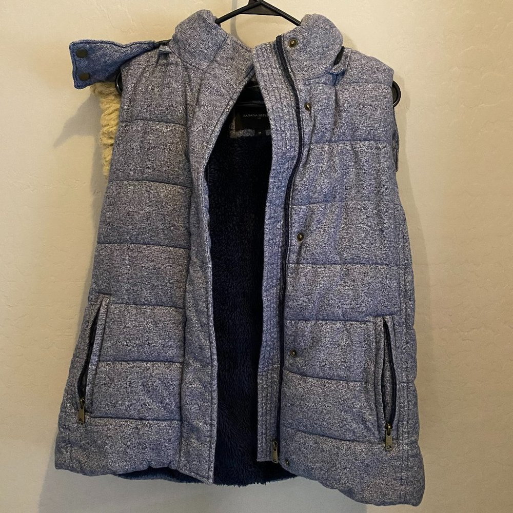 Banana Republic Puffed Hoodie Vest
